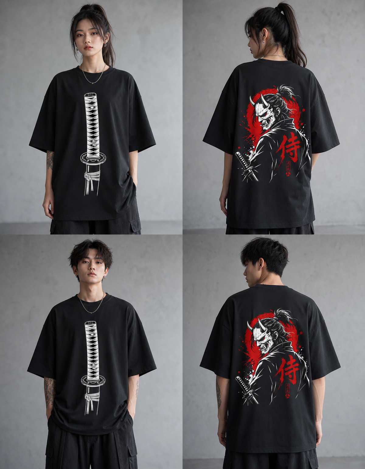 BLOODLINE // KATANA BOX TEE Premium 260 GSM Unisex Terry Oversized Tee